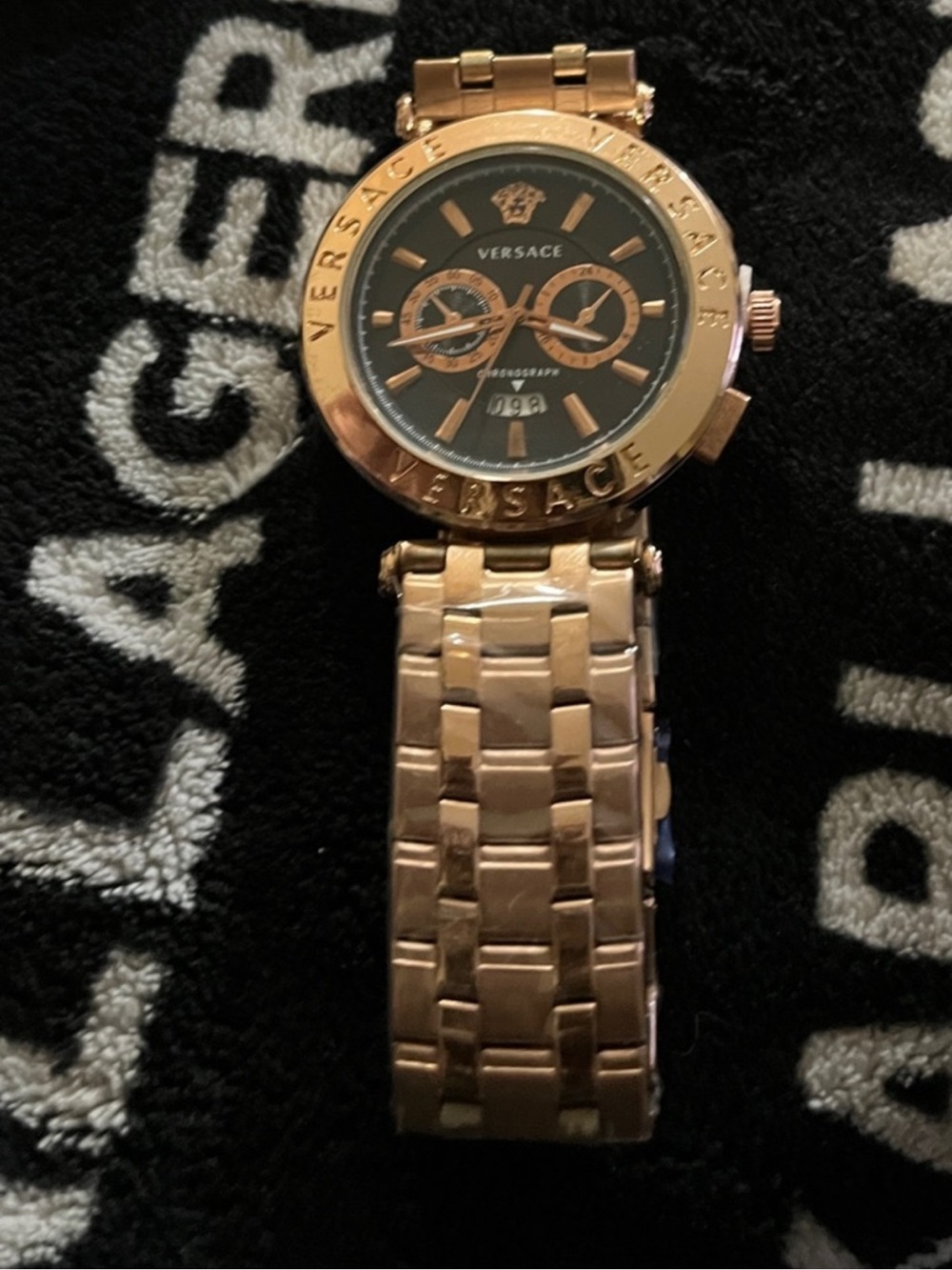 Versace Rose Gold Bracelet Watch Band